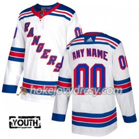 Dětské Hokejový Dres New York Rangers Personalizované Bílá 2017-2018 Adidas Authentic